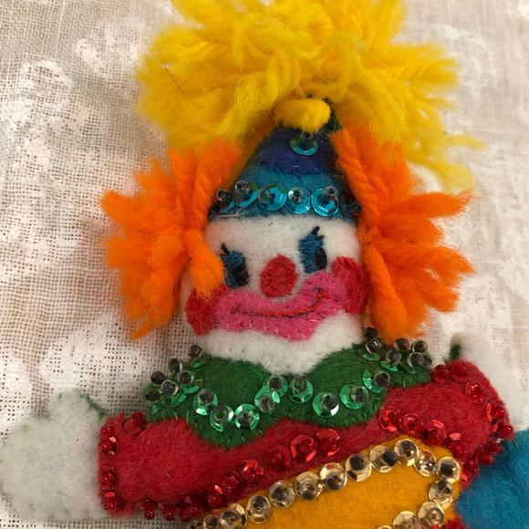 Vintage Clown Jack-n-the-Box Ornament - Picture 1 of 5